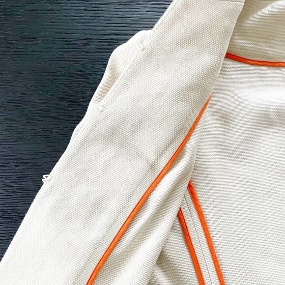 TORY BURCH Orange Embroidered Evening Jacket US 2 - Picture 4 of 12